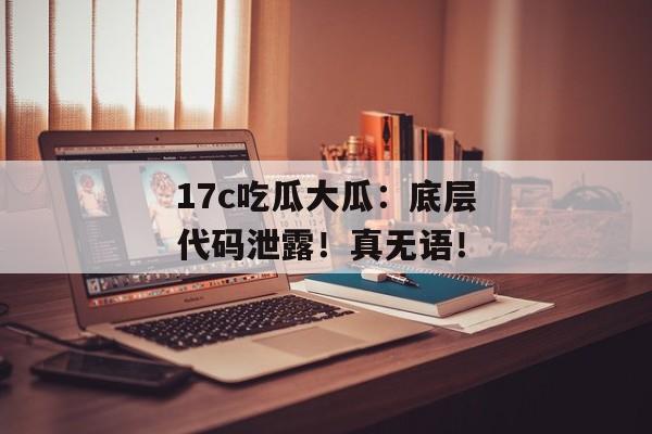 17c吃瓜大瓜：底层代码泄露！真无语！